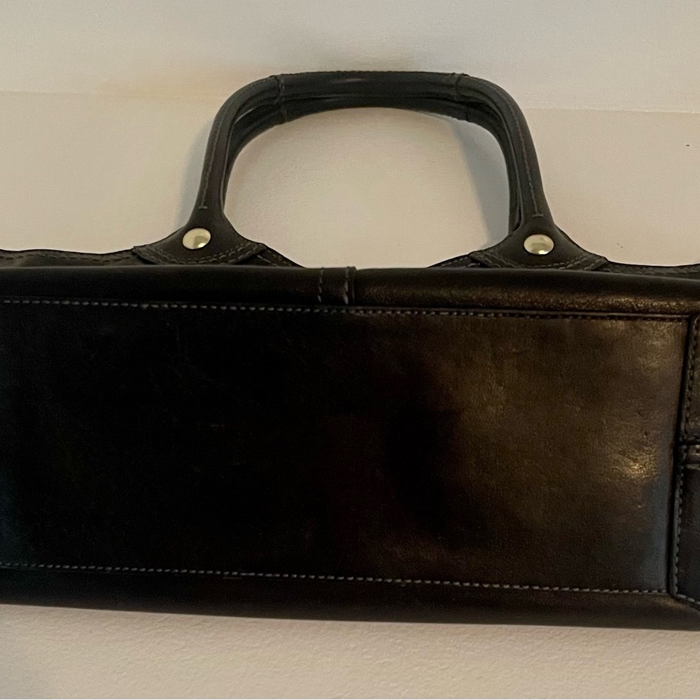 COACH - Black Leather Shoulder Bag / Tote Bag - Picture 5 of 8